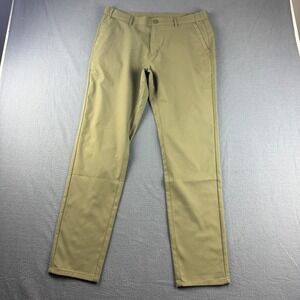 Jack Archer Jetsetter Pants Mens 33x32 (Fits 34x32) Green Tech Chino Performance